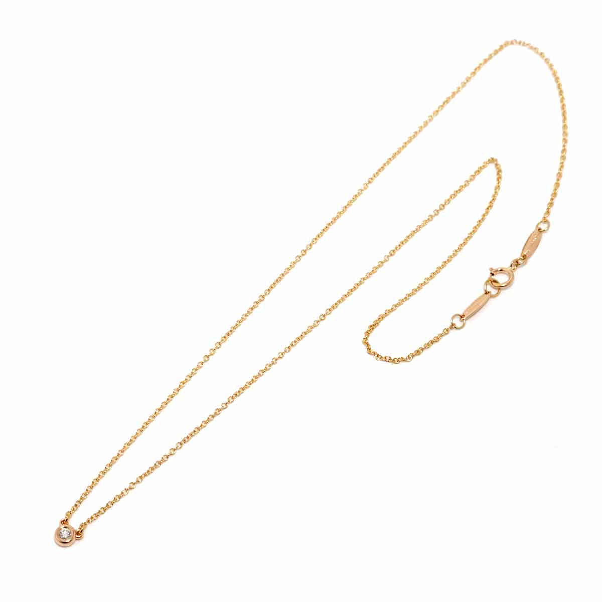 By The Yard Diamond Necklace 18K PG 750