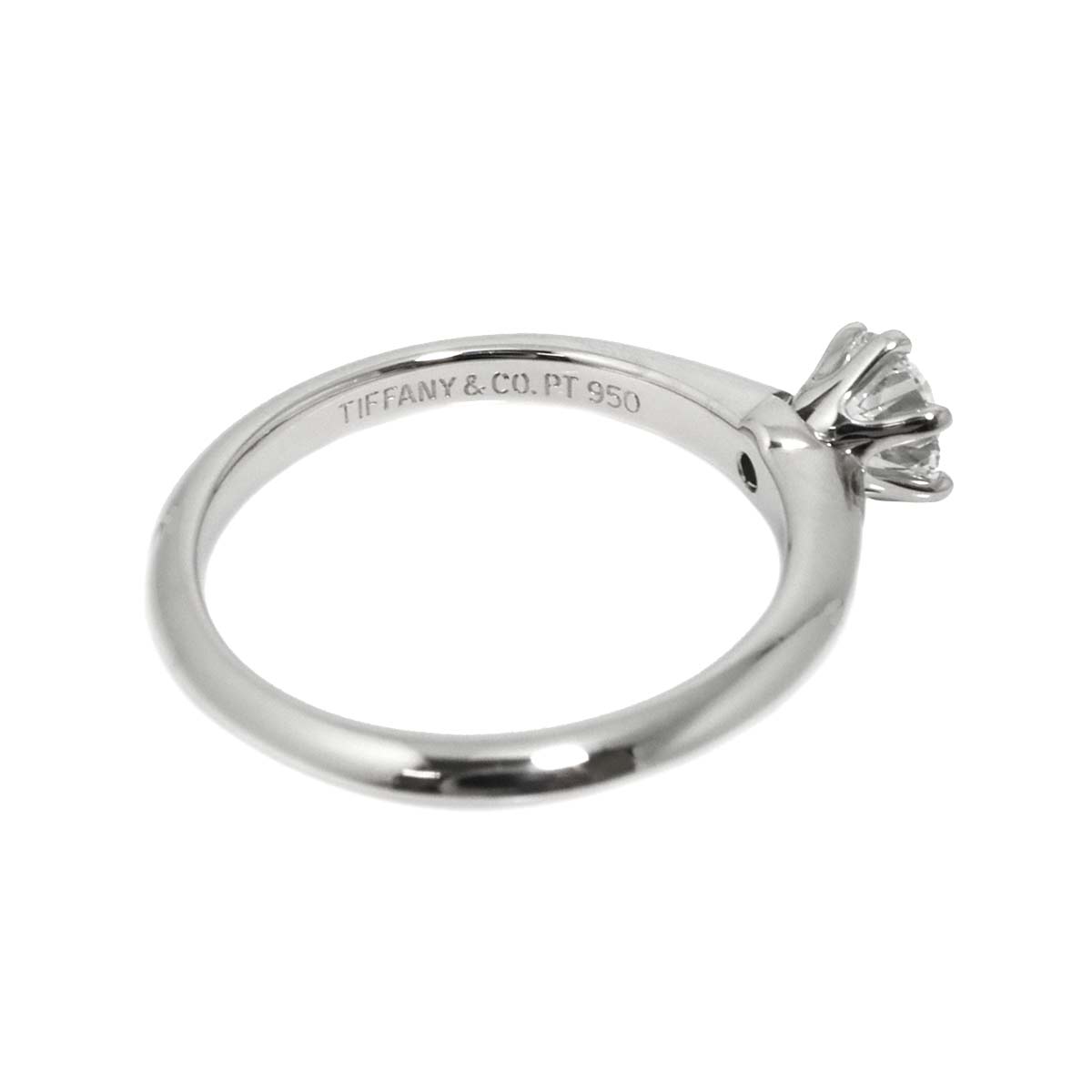 Diamond 0.38ct Ring Pt 4.5(US)