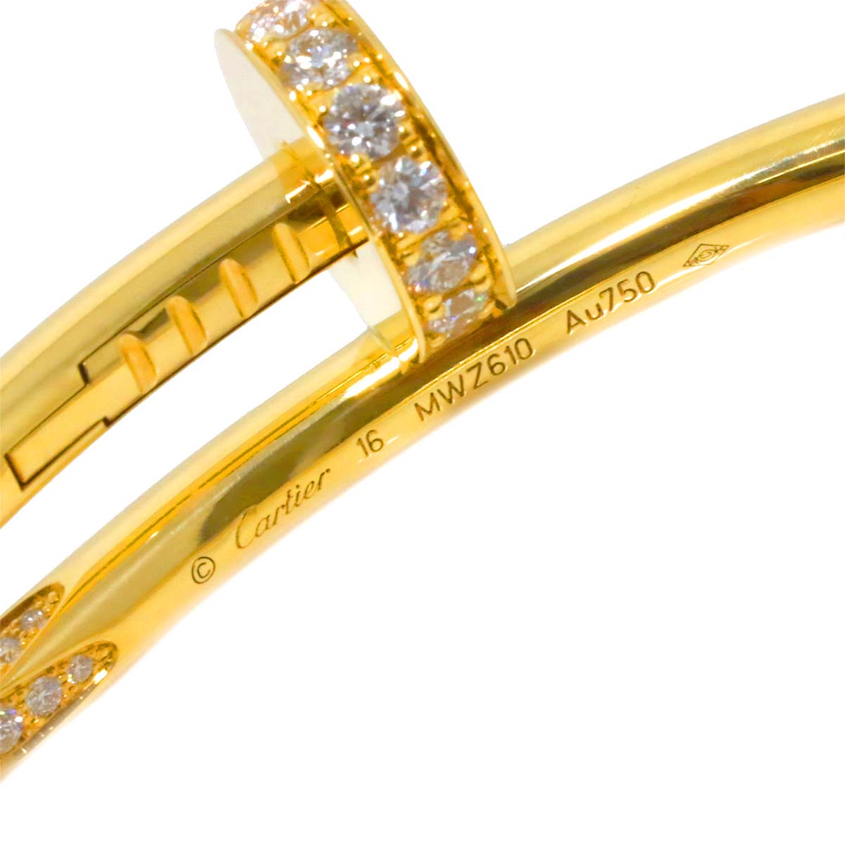 Juste Un Clou Diamond Bracelet 18K Yellow Gold 750 size16