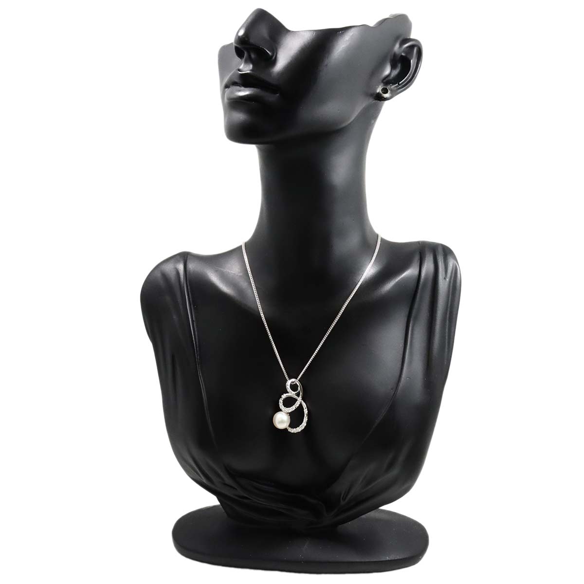 South Sea pearl 10.0mm Diamond 0.57ct Necklace 18K WG