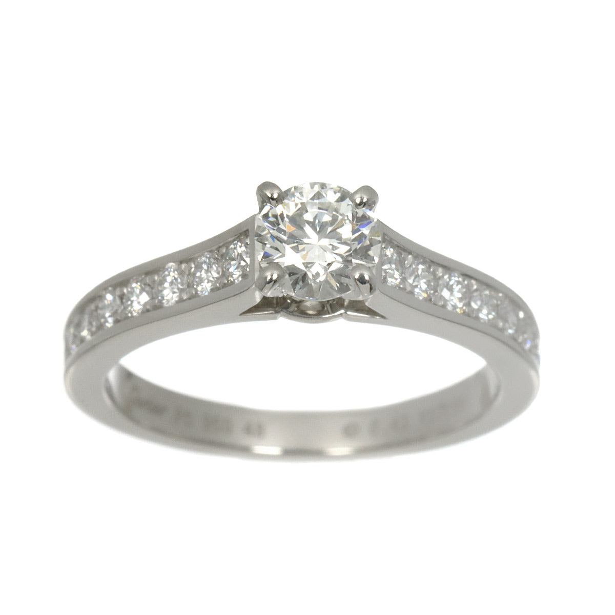 Half Diamond 0.41ct Ring Pt size48 4.5(US)