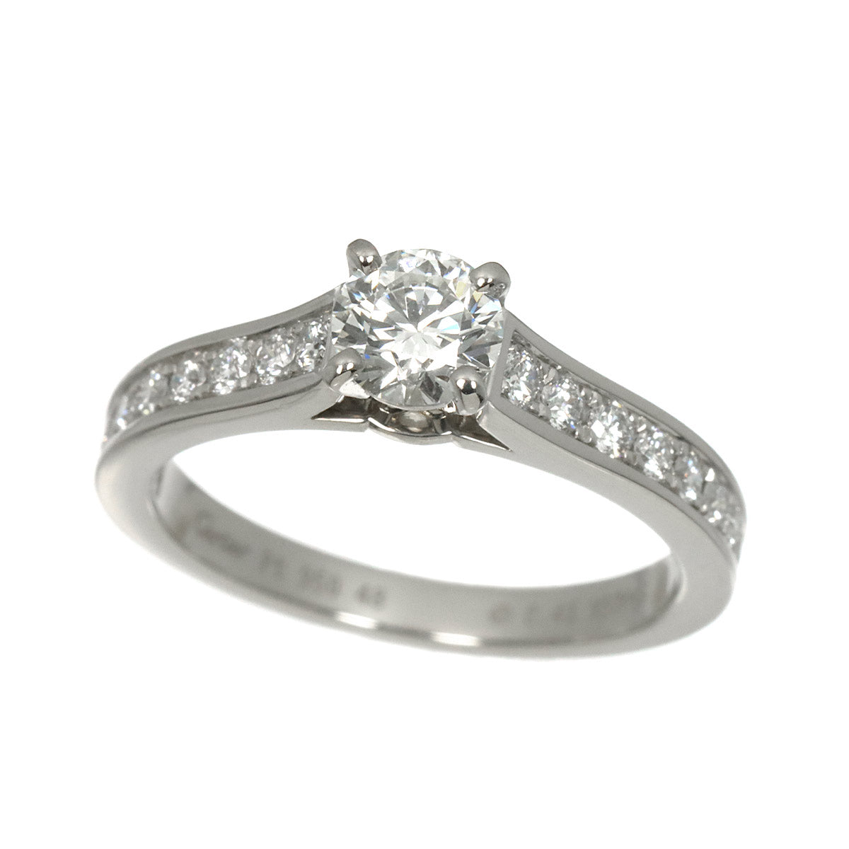 Half Diamond 0.41ct Ring Pt size48 4.5(US)