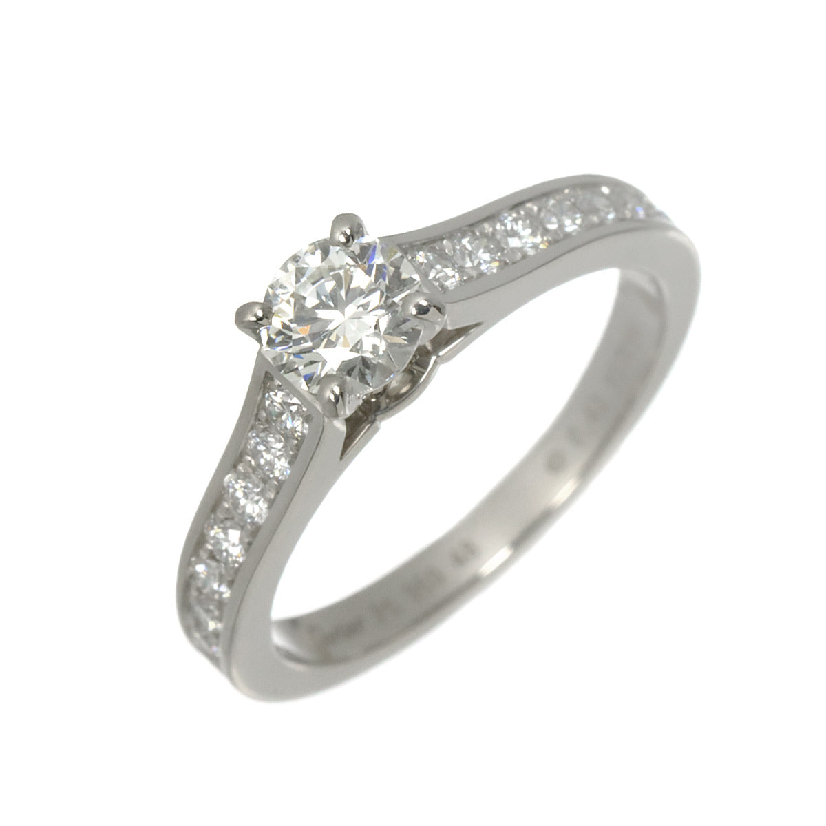 Half Diamond 0.41ct Ring Pt size48 4.5(US)