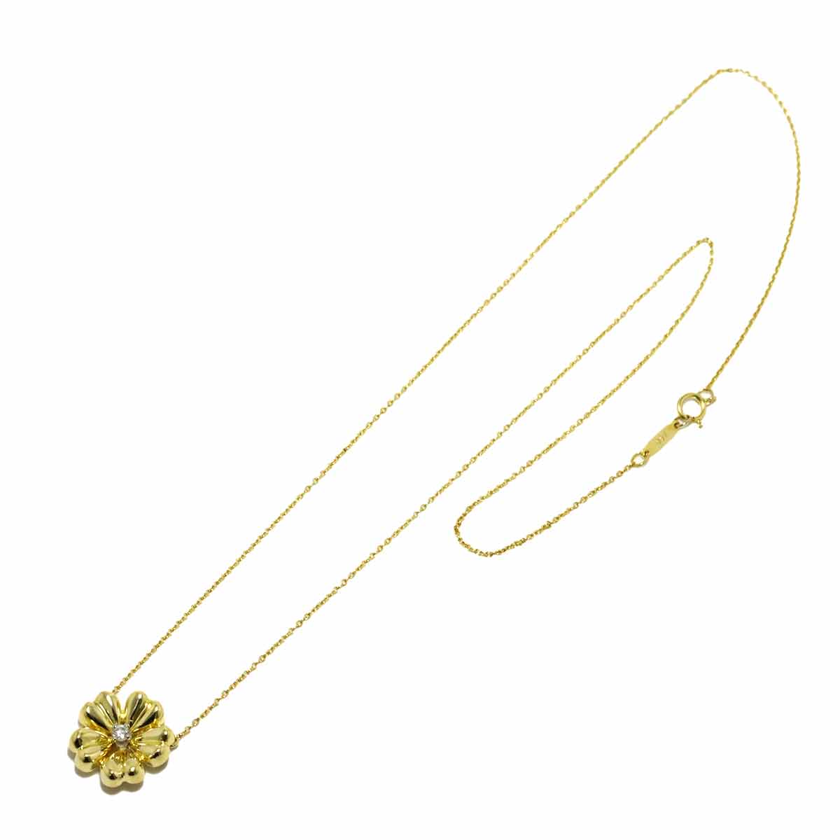 Diamond Necklace 18K Yellow Gold 750