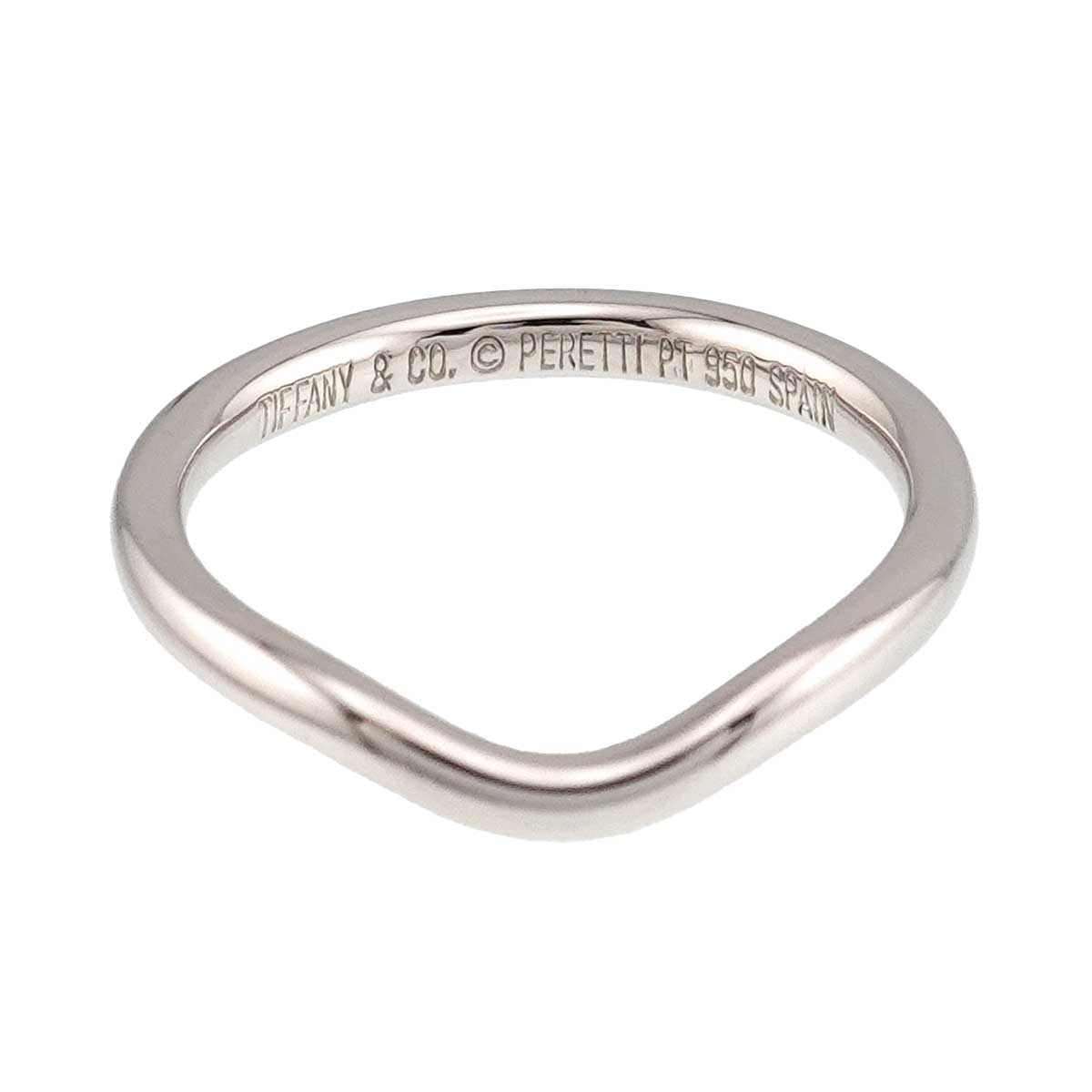 Curved Band Ring Platinum size4(US)