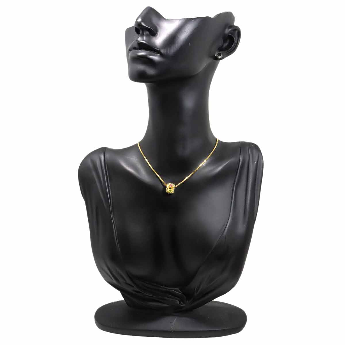 Multi Stone Necklace K18 Yellow Gold 750