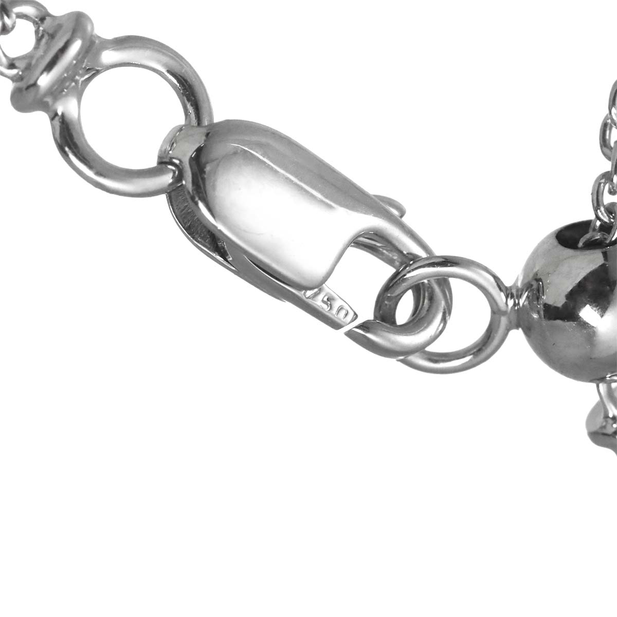Butterfly Silhouette Mini Diamond Necklace 18K WG 750