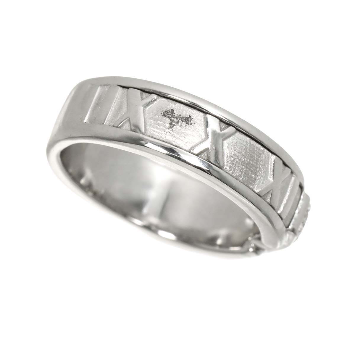Atlas Diamond Ring 18K White Gold 750 size4.75-5(US)