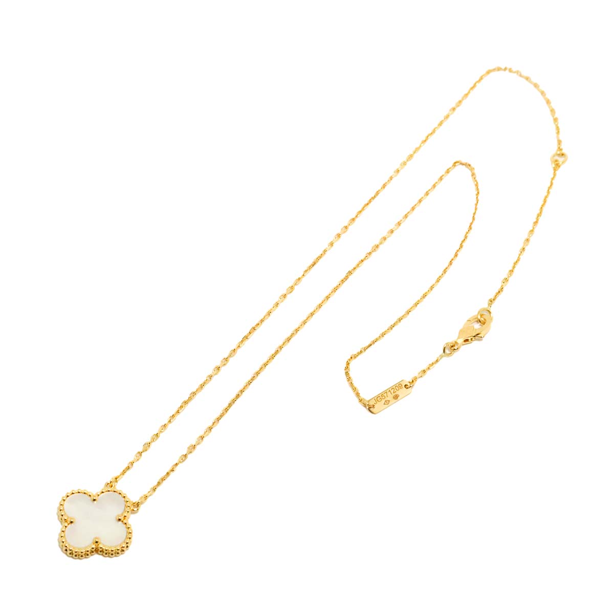 Vintage Alhambra MOP Necklace 18K YG 750