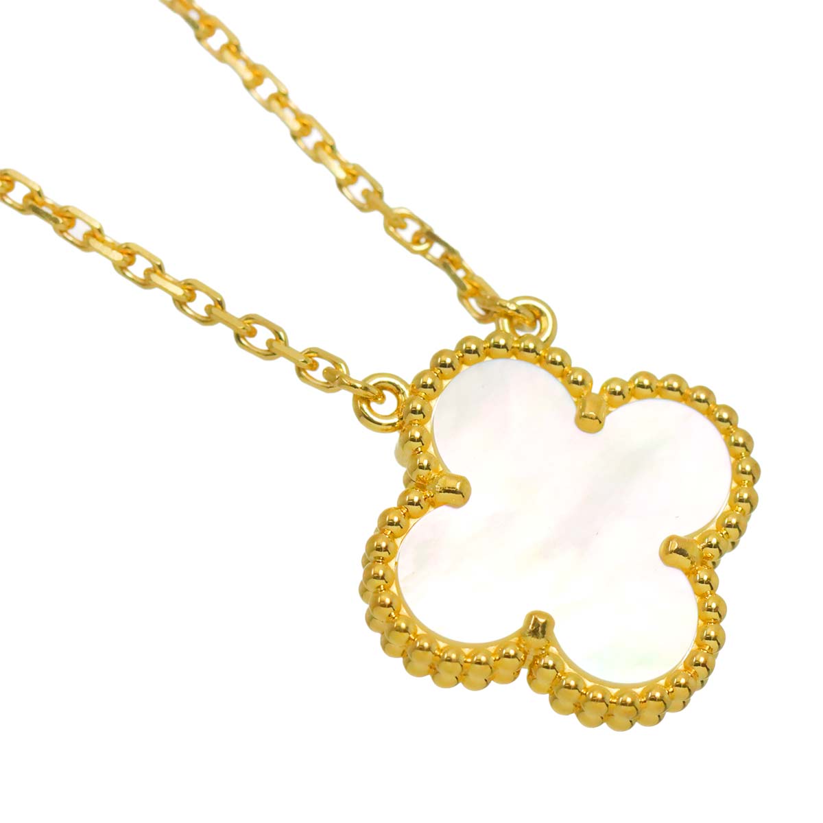Vintage Alhambra MOP Necklace 18K YG 750
