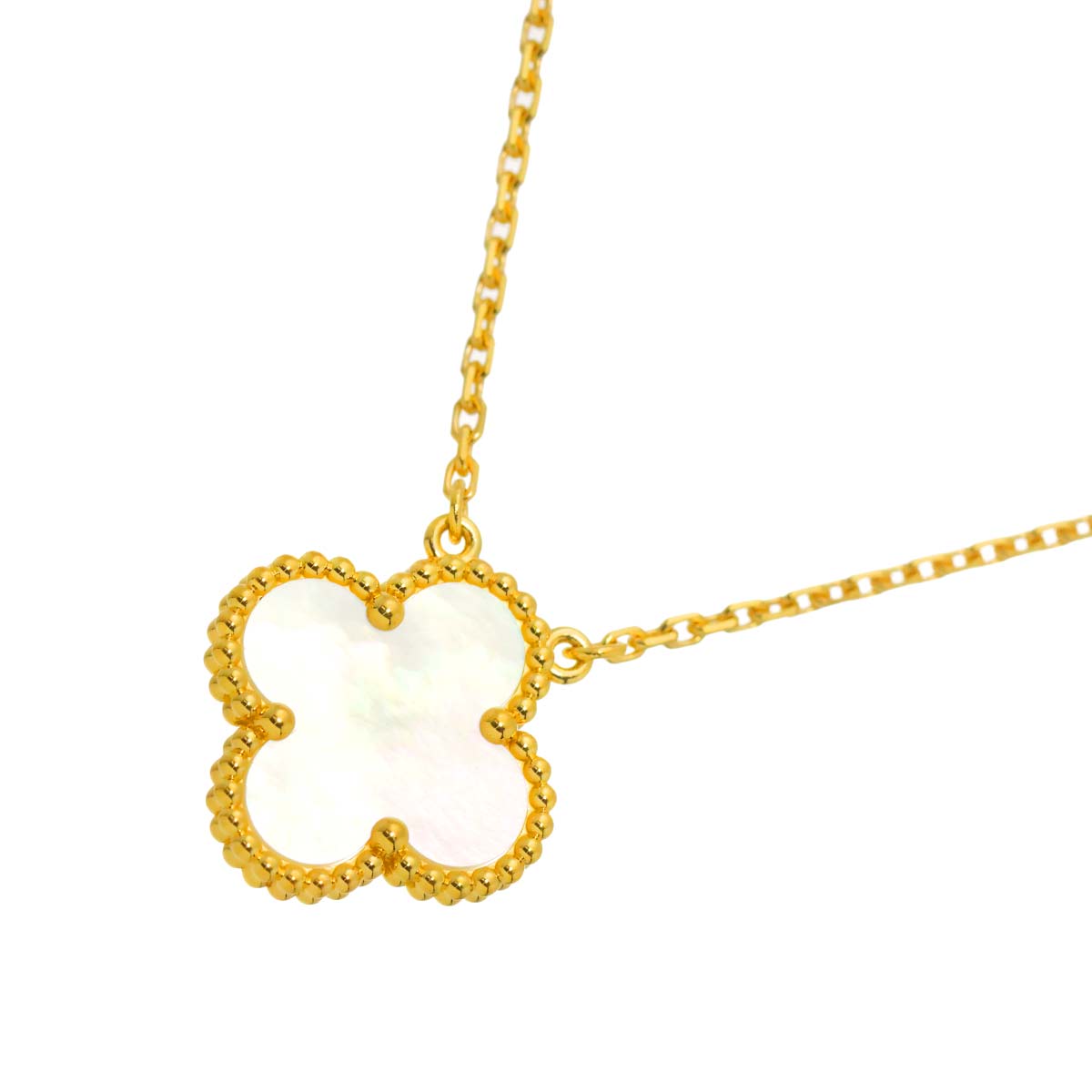 Vintage Alhambra MOP Necklace 18K YG 750