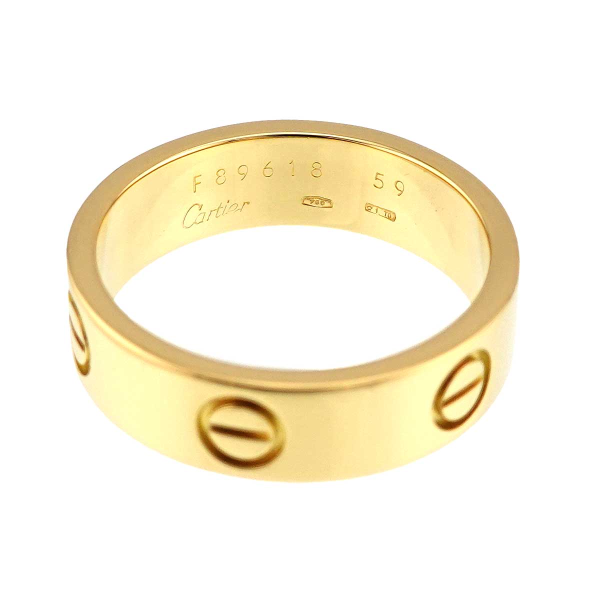 Love Ring 18K Yellow Gold 750 size59 8.25(US)