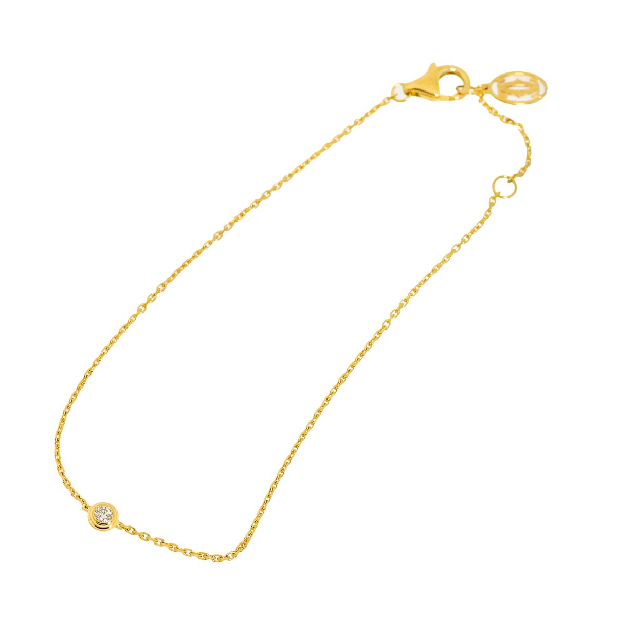 d Amour Diamond Bracelet XS 18K Yellow Gold 750