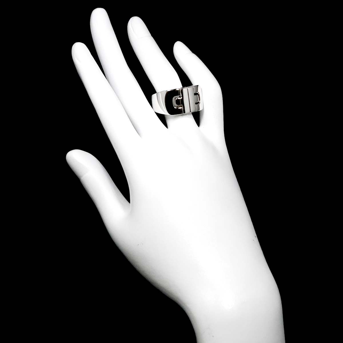 Parentesi Ring 18K White Gold 750 Size10-10.25(US)