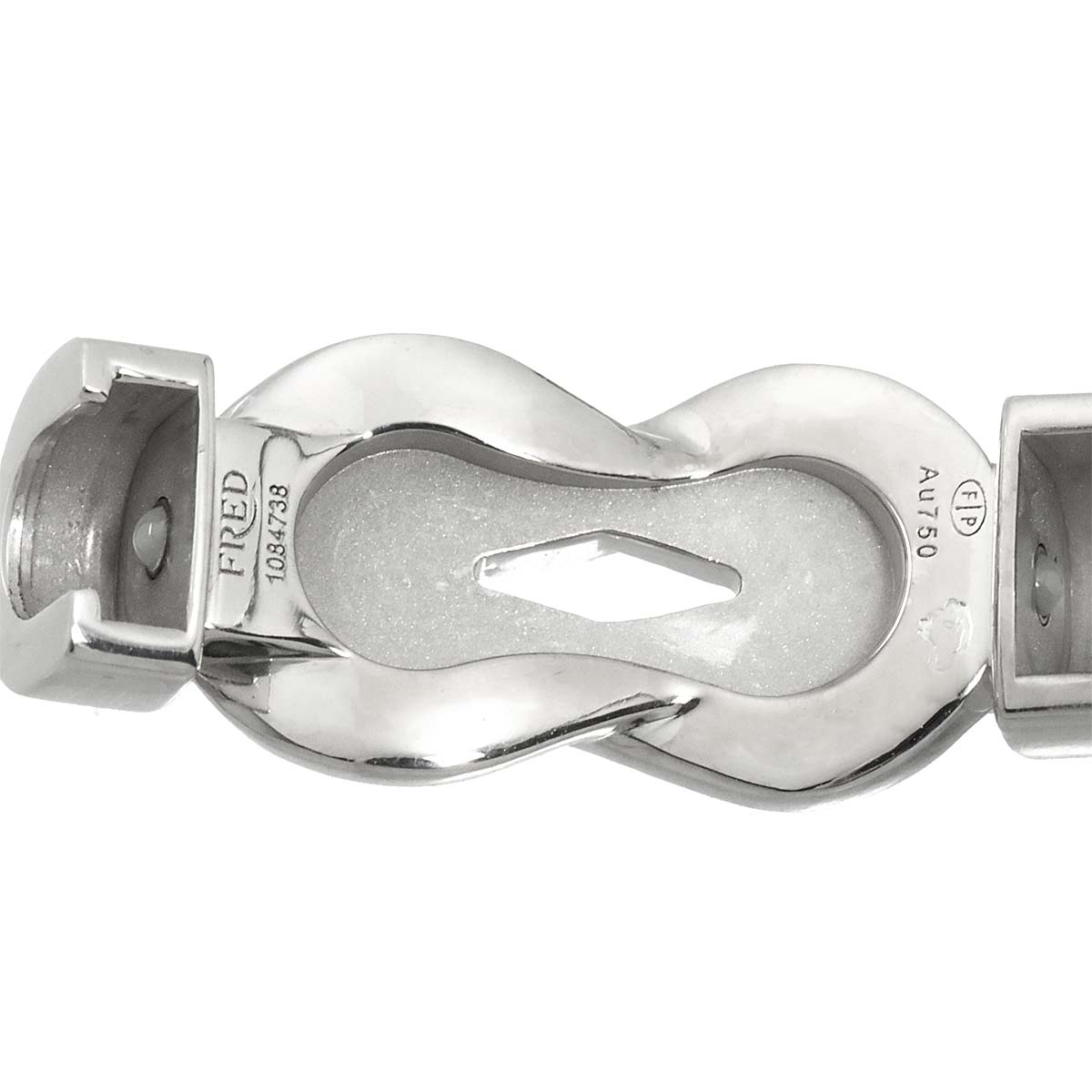 Chance Infini Diamond Bracelet MM 18K White Gold 750 Steel size15