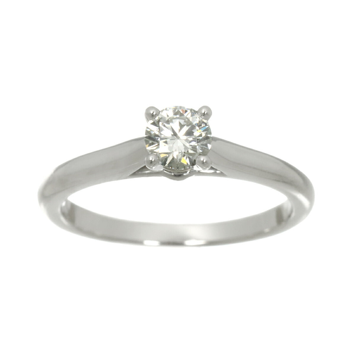 Diamond 0.30ct F/IF/EX Ring Pt Size48 4.5(US)