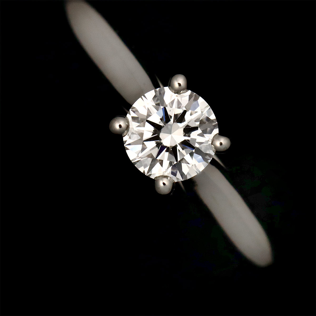 Diamond 0.30ct F/IF/EX Ring Pt Size48 4.5(US)