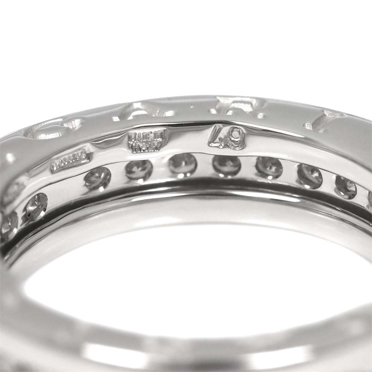 B-zero1 1Band Diamond Ring 18K WG 750 size49 4.75-5(US)