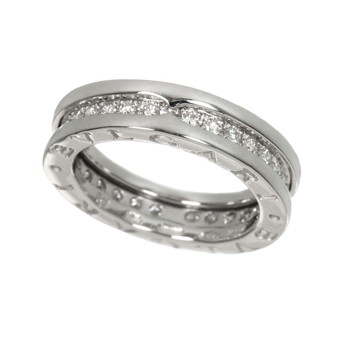 B-zero1 1Band Diamond Ring 18K WG 750 size49 4.75-5(US)