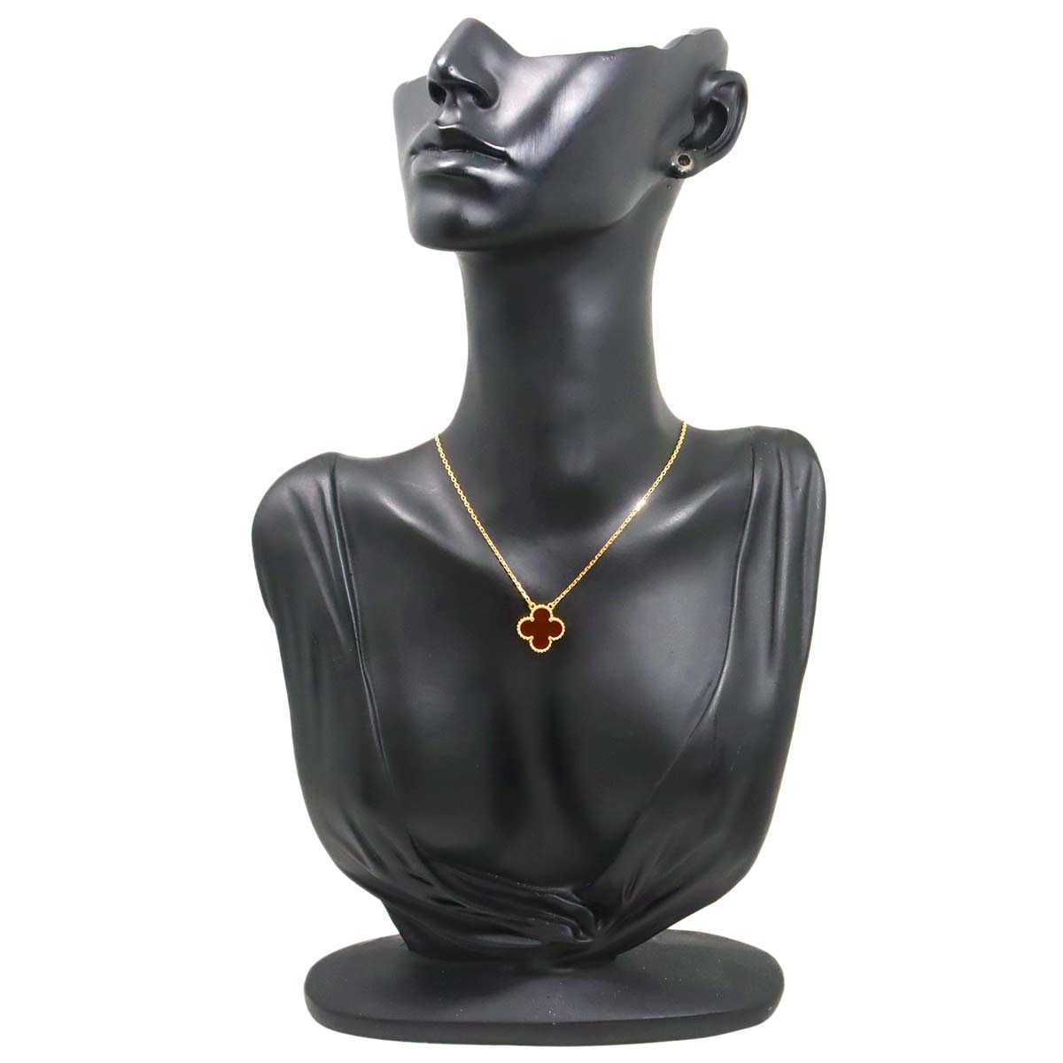 Vintage Alhambra Carnelian Necklace 18K YG 750