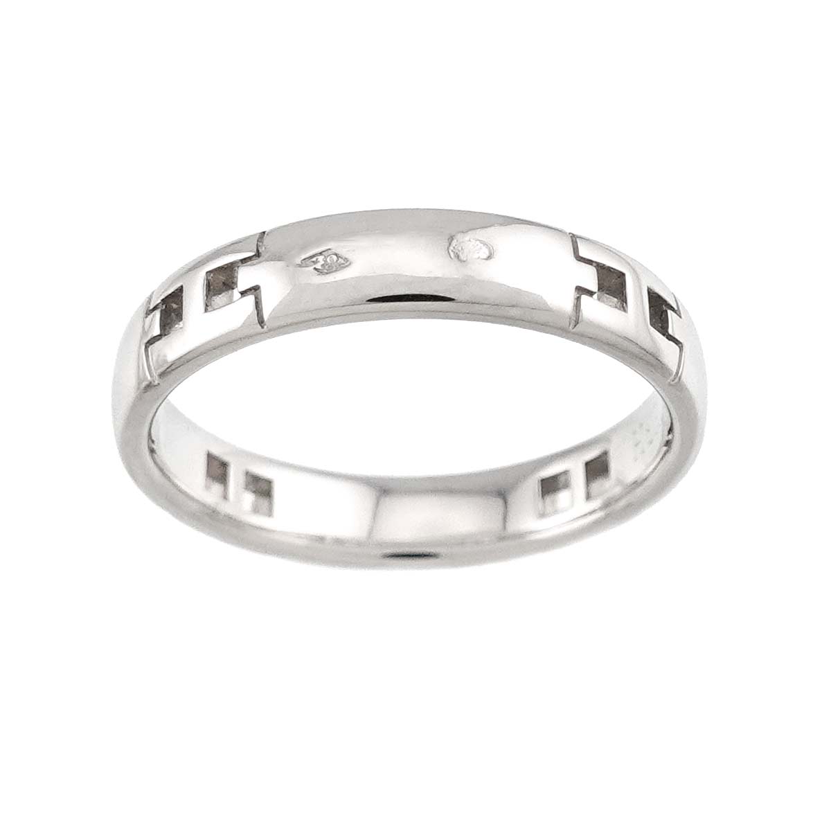 Hercules Ring 18K White Gold 750 Size49 4.75-5(US)