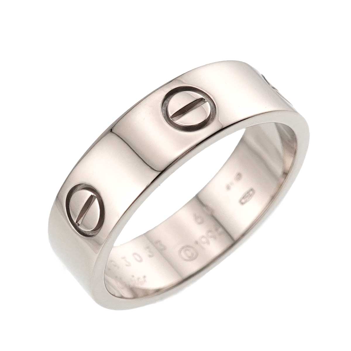 Love Ring 18K White Gold 750 size60 8.75(US)
