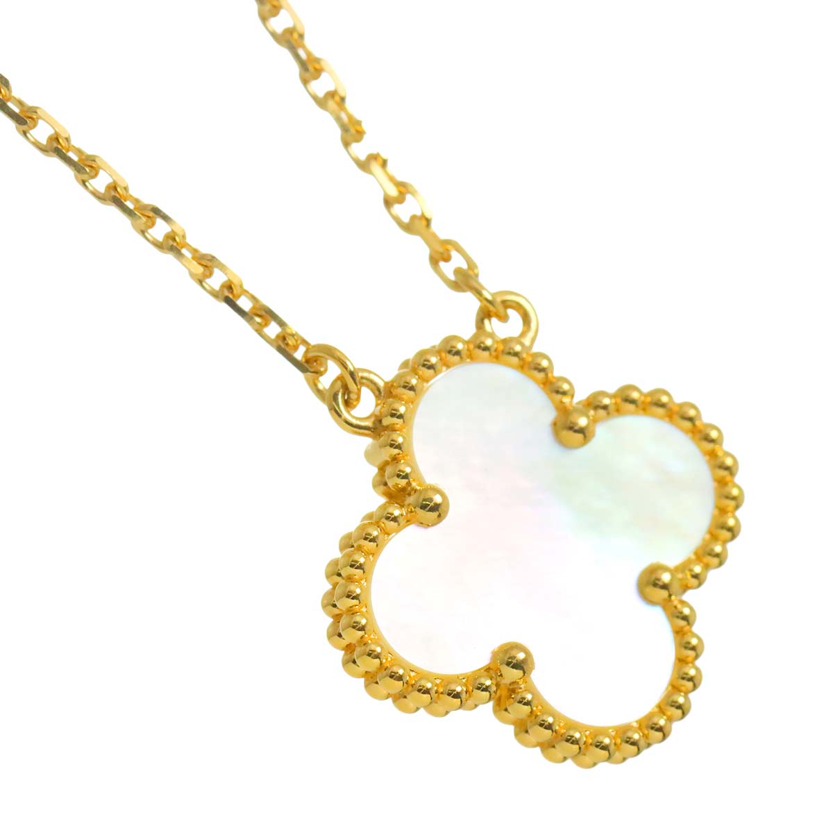 Vintage Alhambra MOP Necklace 18K YG 750