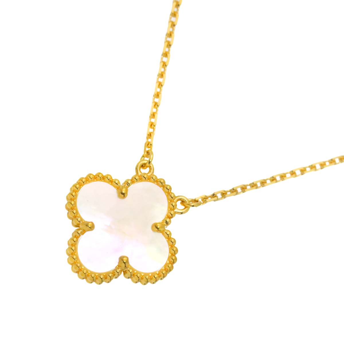Vintage Alhambra MOP Necklace 18K YG 750