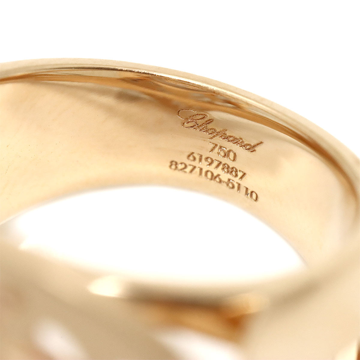 Diamond Ring 18K PG 750 Size6.25-6.5(US)