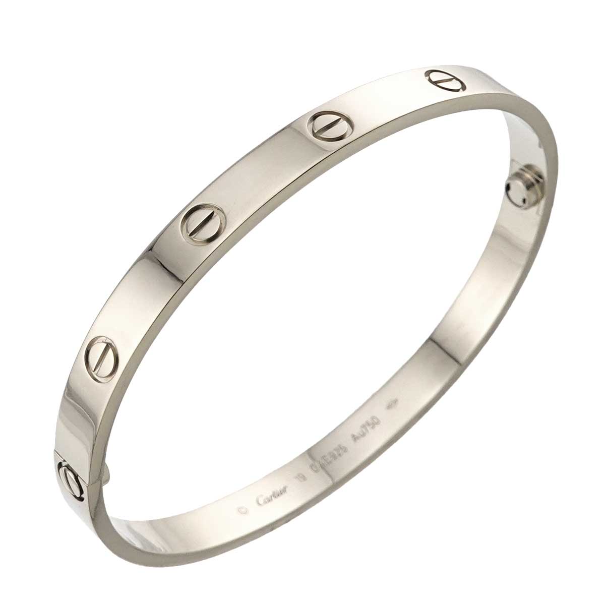 Love Bracelet Bangle 18K WG 750 Size19