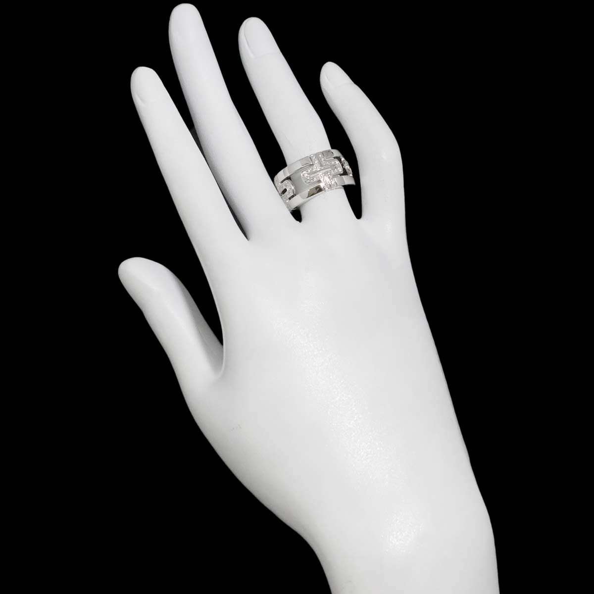 Parentesi Diamond Ring 18K White Gold 750 size54 6.25-6.5(US)