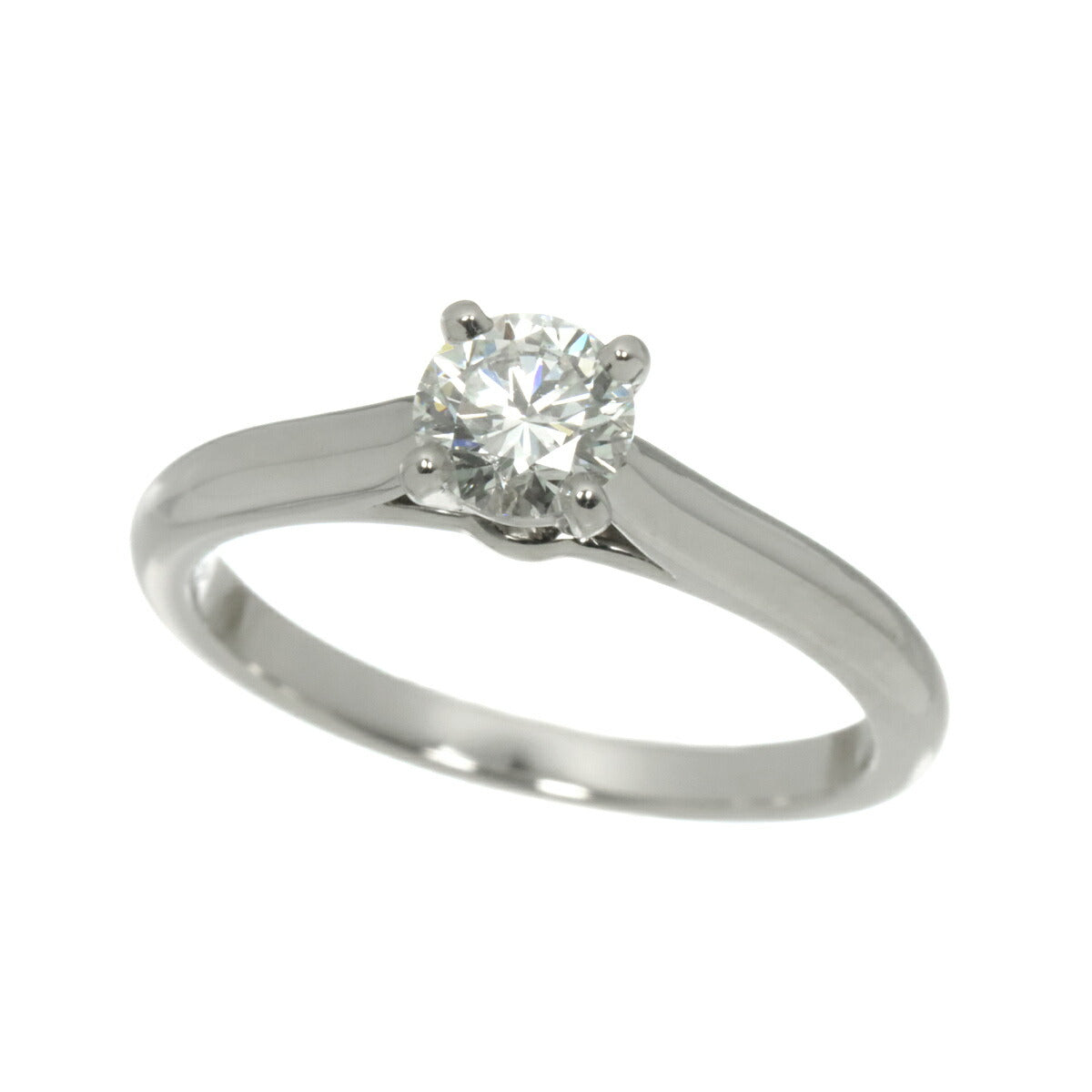 Diamond 0.40ct H/VVS1/3EX Ring Pt Size48 4.5(US)