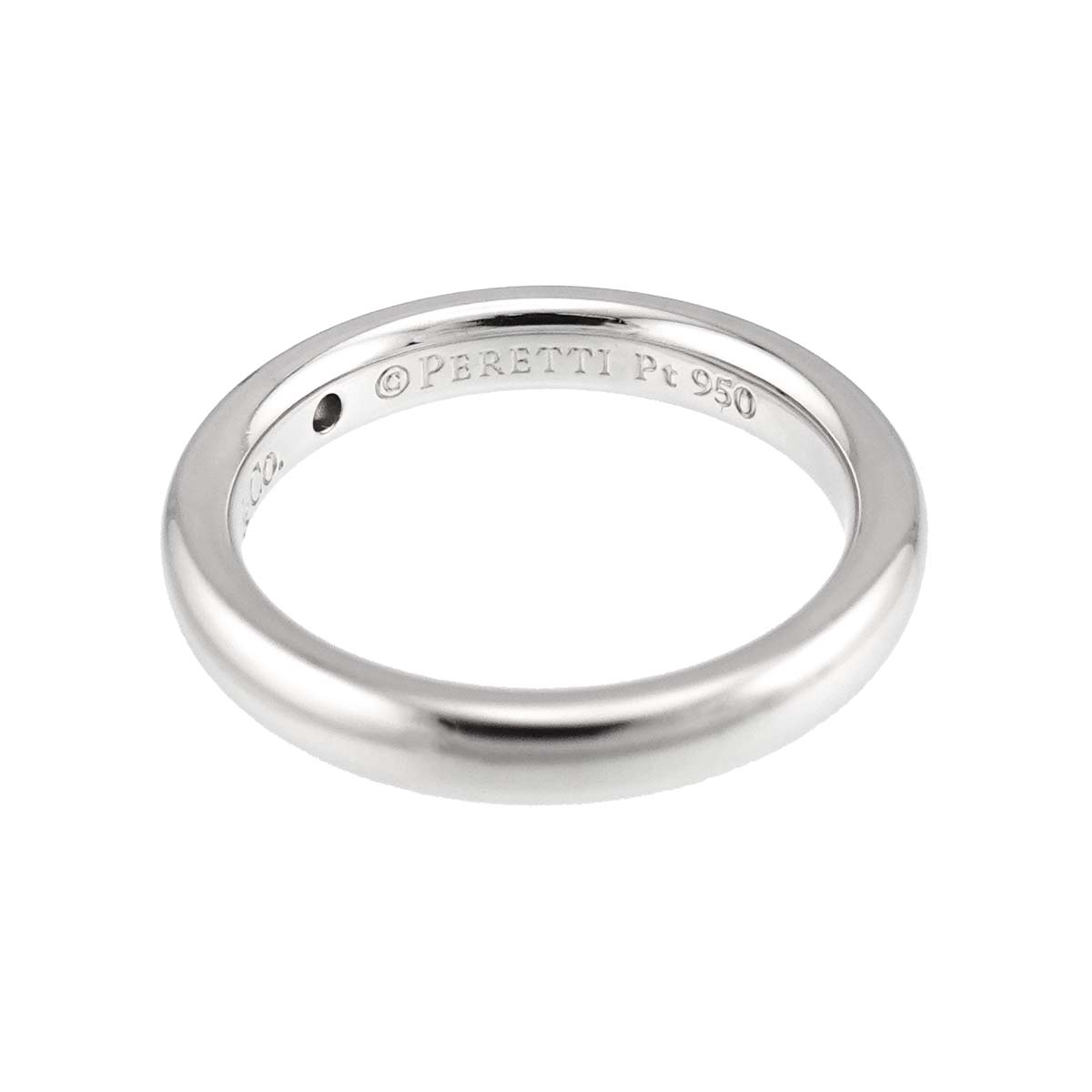 Stacking Band Ring Diamond 1P Platinum Size2.75-3(US)