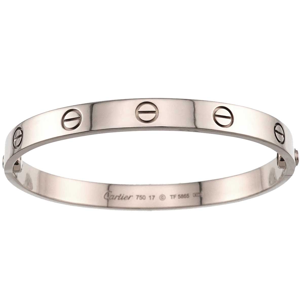 Love Bracelet Bangle 18K WG 750 Size17