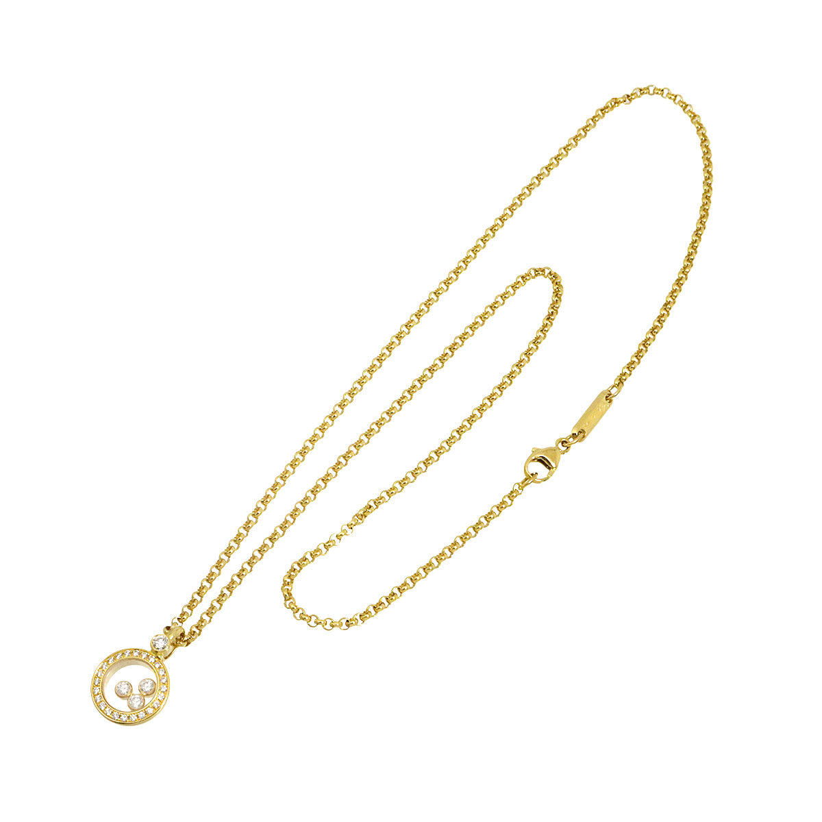 Happy Diamond Necklace 18K Yellow Gold 750
