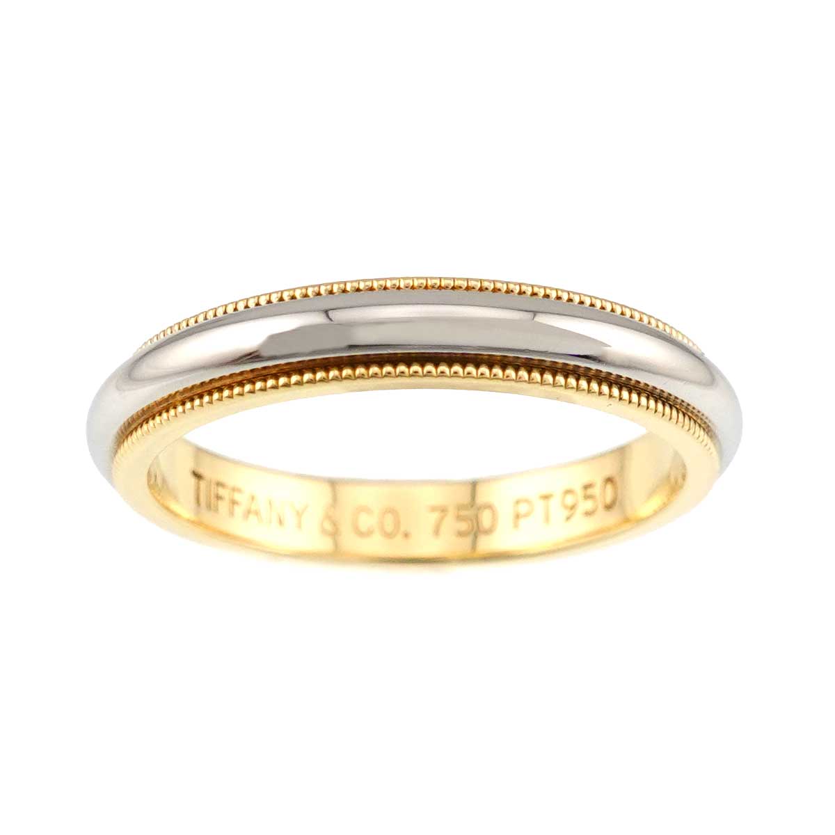 Milgrain Band Ring 18K YG 750 Pt Size7.75-8(US)
