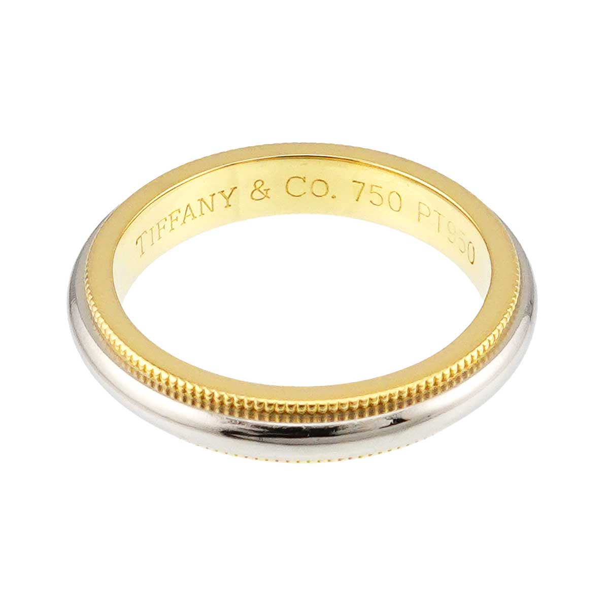 Milgrain Band Ring 18K YG 750 Pt Size4.75-5(US)