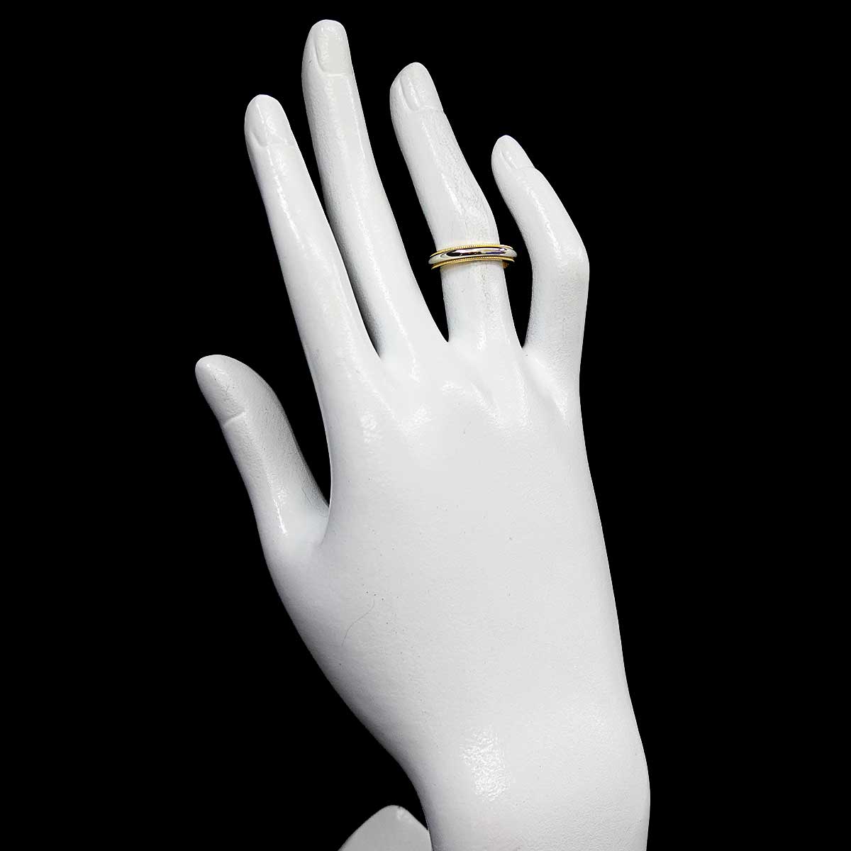 Milgrain Band Ring 18K YG 750 Pt Size4.75-5(US)
