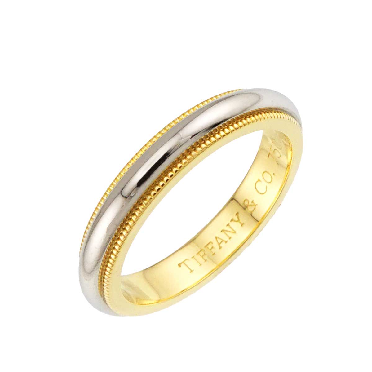 Milgrain Band Ring 18K YG 750 Pt Size4.75-5(US)