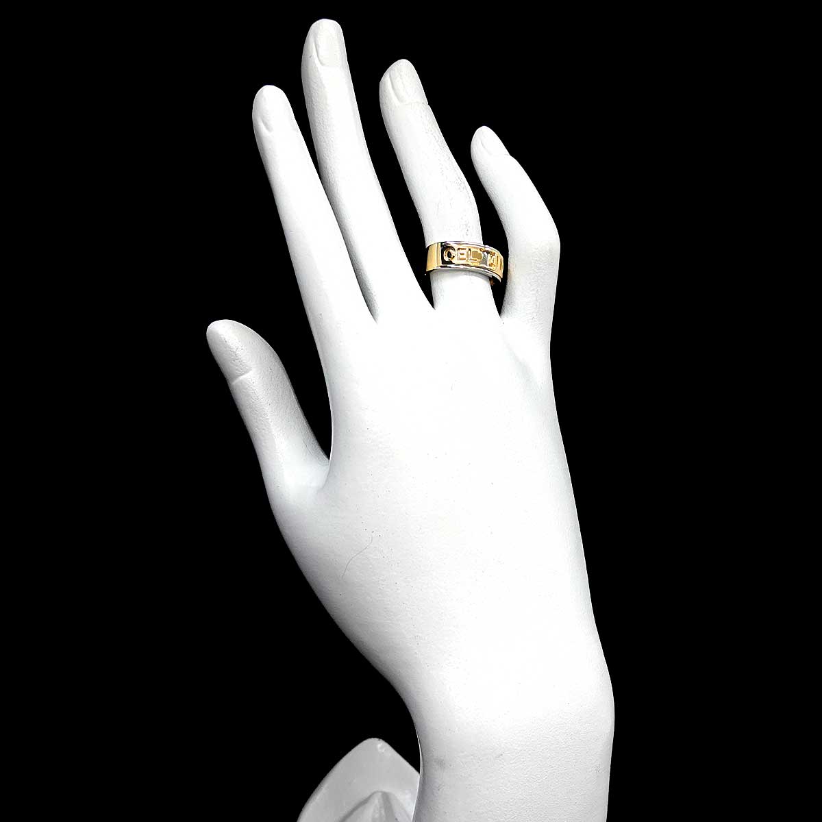 Ring 18K YG 750 Pt size6(US)
