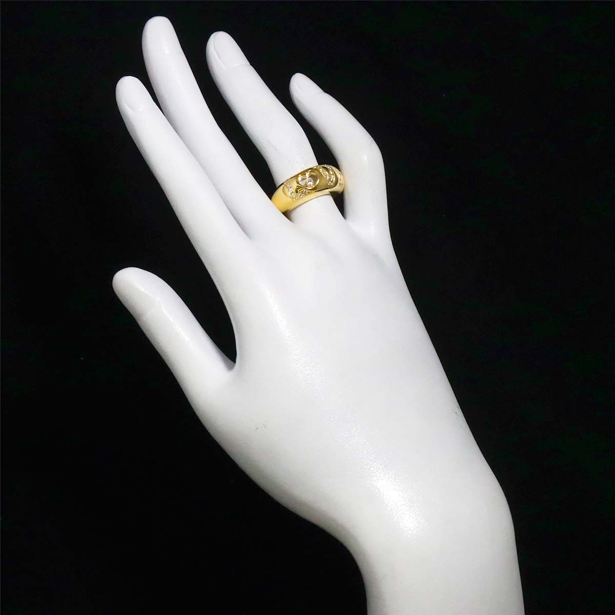 Happy Diamond LOVE Ring 18K YG 750 Size6.25-6.5(US)