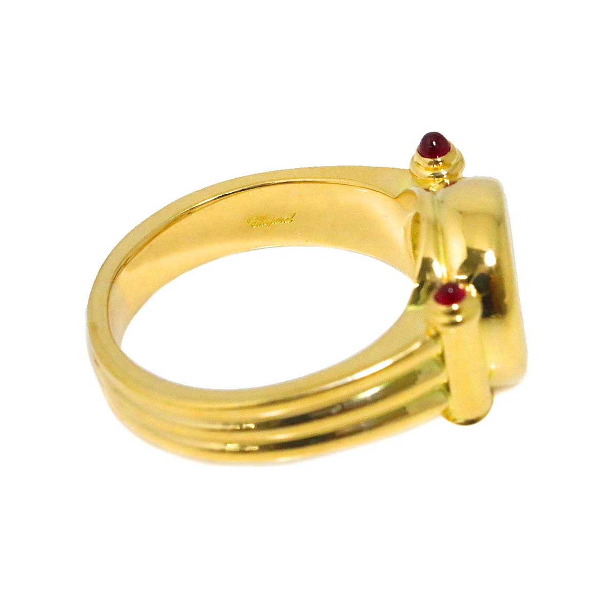 Happy Diamond Ruby Ring 18K YG 750 Size5.75-6(US)