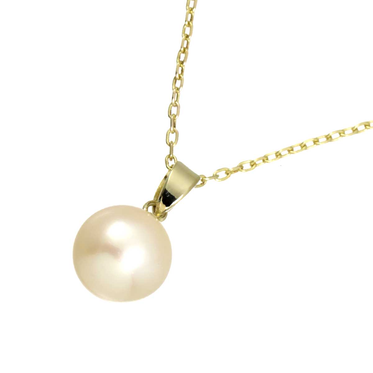 Akoya Pearl 8.7mm Necklace 14K Yellow Gold 585