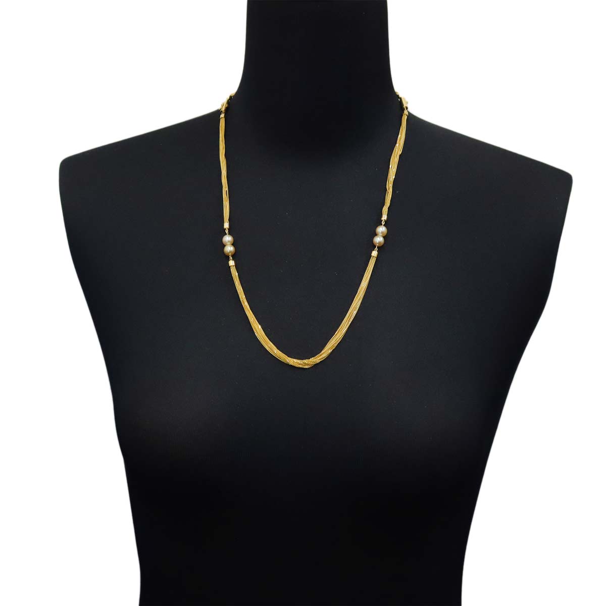 Akoya Pearl 6.8mm Necklace Bracelet 18K YG 750
