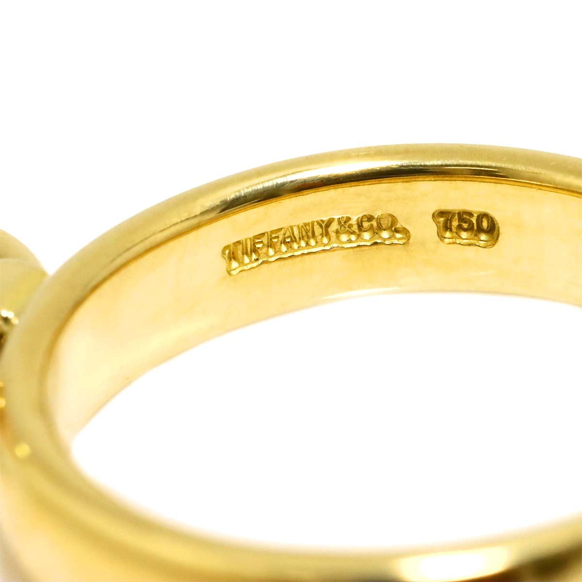 Door knock Akoya Pearl Ring 18K YG 750 Size6.25-6.5(US)