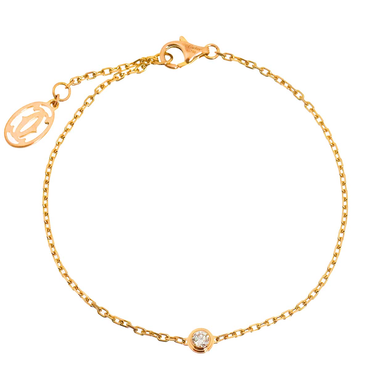 D Amour Diamond SM Bracelet 18K Pink Gold 750