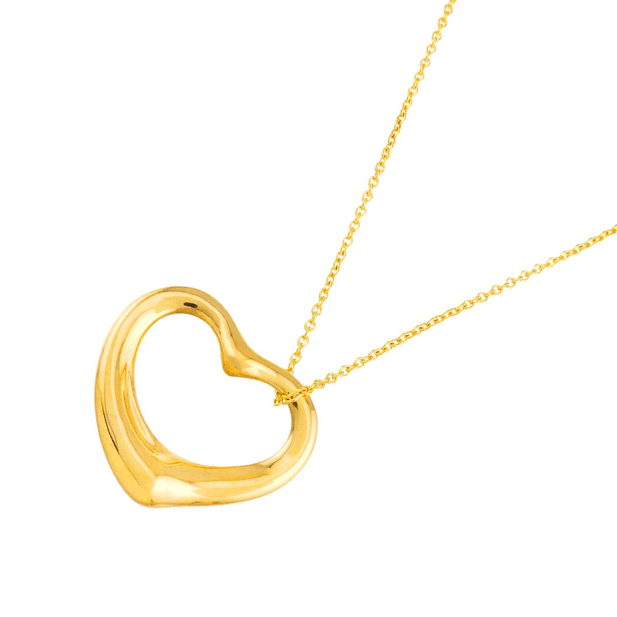 Open Heart Necklace 18K Yellow Gold 750