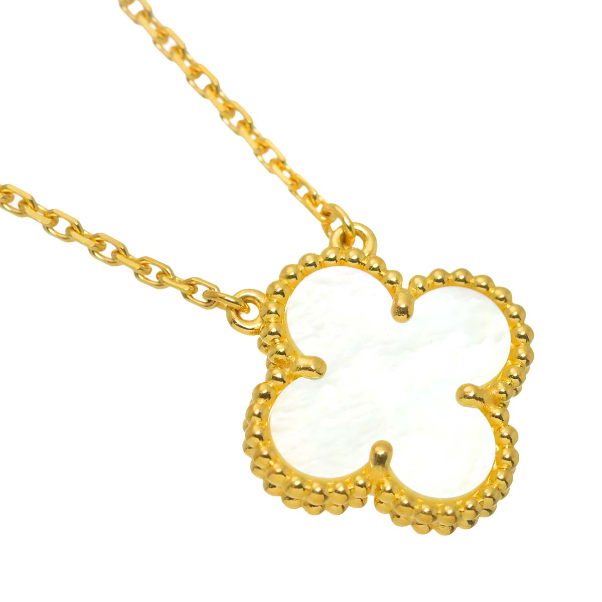 Vintage Alhambra MOP Necklace 18K YG 750