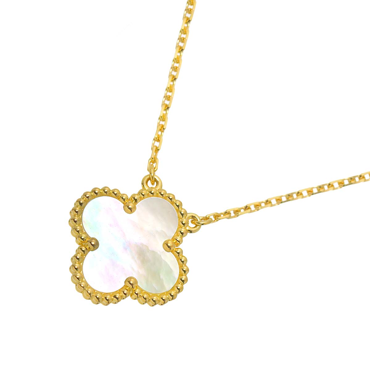 Vintage Alhambra MOP Necklace 18K YG 750