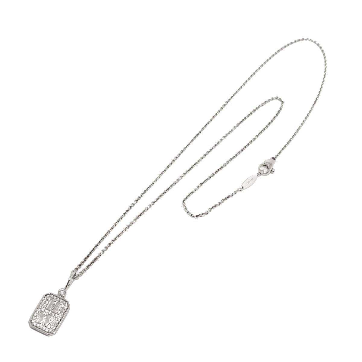 HW Logo Diamond Necklace Pt